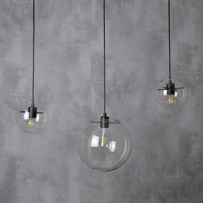 Nordic Clear Glass Globe Pendant Light