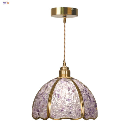 DecorBites™ Crystal Glass LED Pendant Light Fixture for Kitchen Dining Room Bar Luxury Art Decor