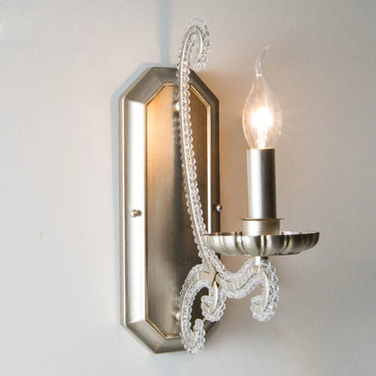 DecorBites™ Crystal LED Chandelier: French Living Room Retro E14 Pendant Light for Home Decor