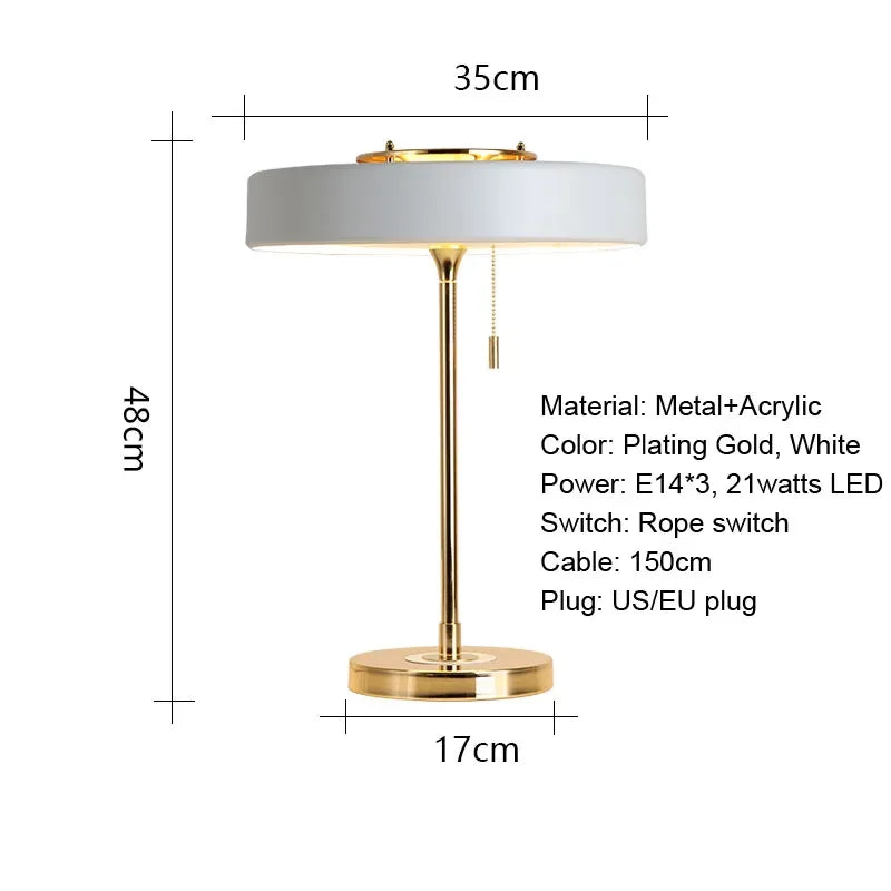 DecorBites™ LED Bedside Table Lamp Postmodern Nordic Design Reading Light