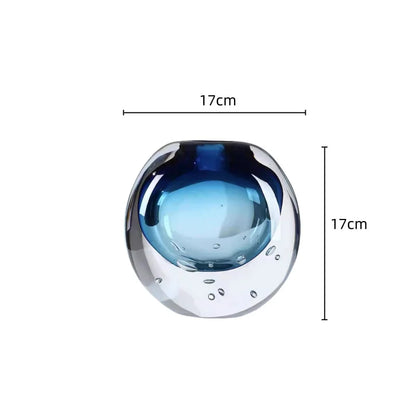DecorBites™ Crystal Glass Vase Terrarium Flower Pot for Home Decoration