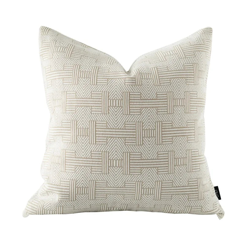DecorBites™ Geometric Jacquard Cushion Cover | Modern Light Luxury Pillowcase | Decorative Home Accent