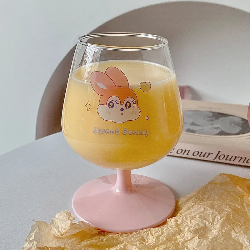 Glass Rabbit Juice Goblet