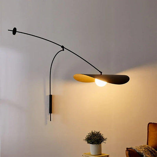 DecorBites™ Adjustable Glass Shade LED Wall Lamp for Home Decor and Reading Light