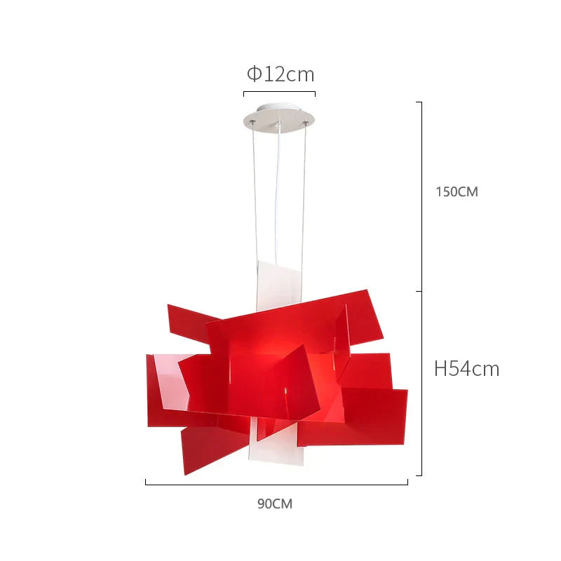 DecorBites™ Acrylic Leaf Pendant Lamps: Modern Ceiling Hanging Light for Kitchen Island & Living Room