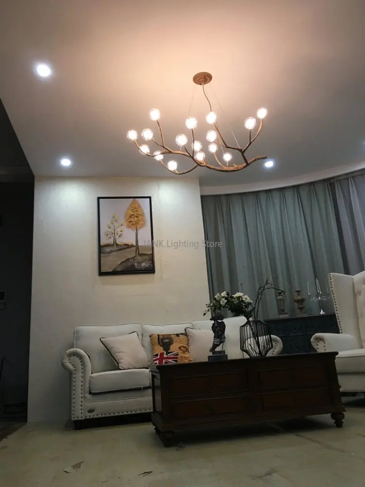 DecorBites™ Glass Bubble Resin Pendant Light Chandelier LED Lamps for Home Decoration