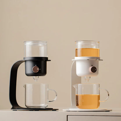 DecorBites™ Glass Kung Fu Tea Pot for Tea and Coffee Brewing