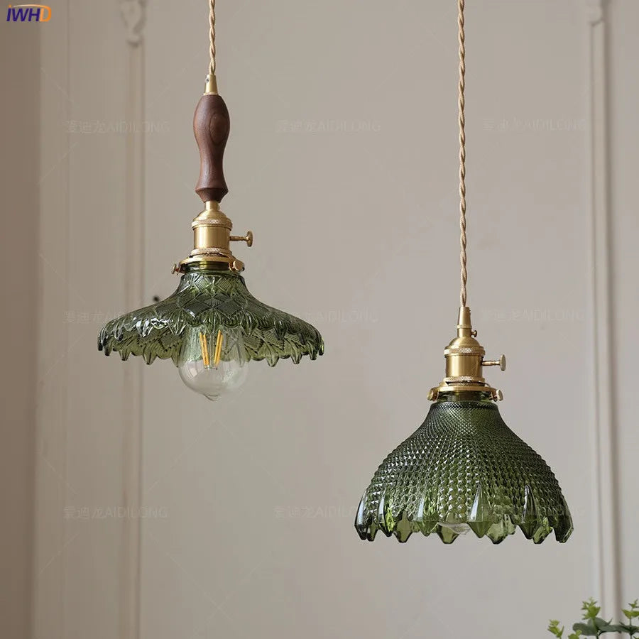 Green Glass Nordic Pendant
