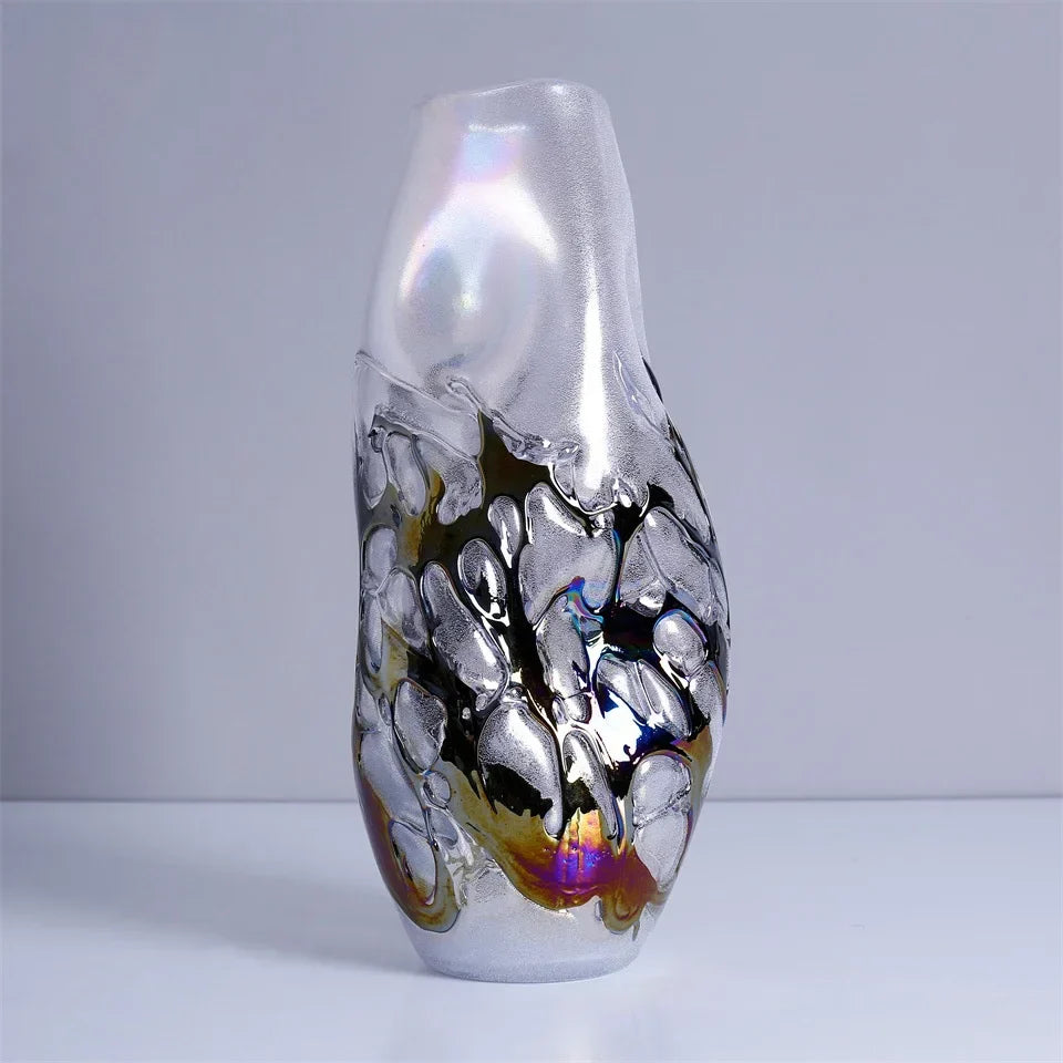 Gradient Glass Floral Vase