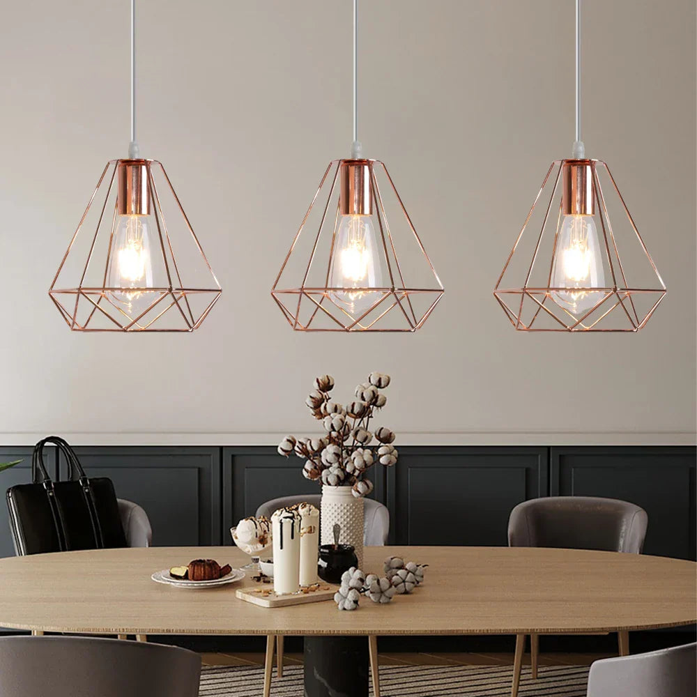 Metal Cage Pendant Lamp