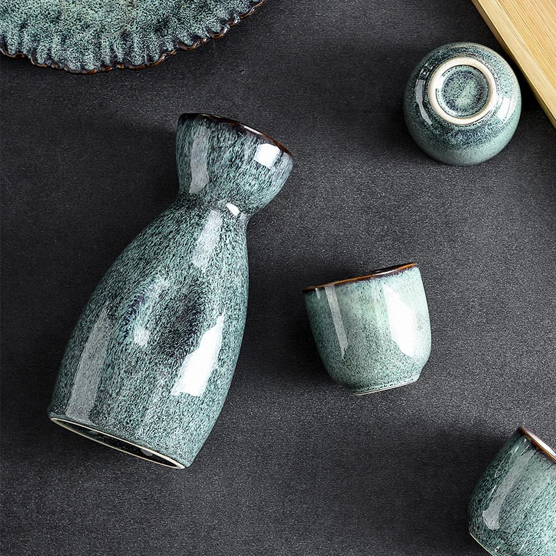 Pottery Sake Shochu Set
