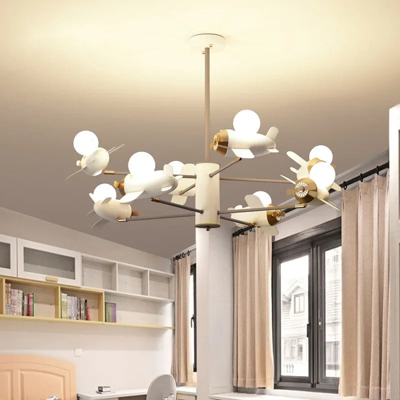 LED Helicopter Chandelier