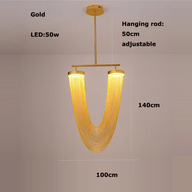 Aluminum Foyer Ceiling Chandelier