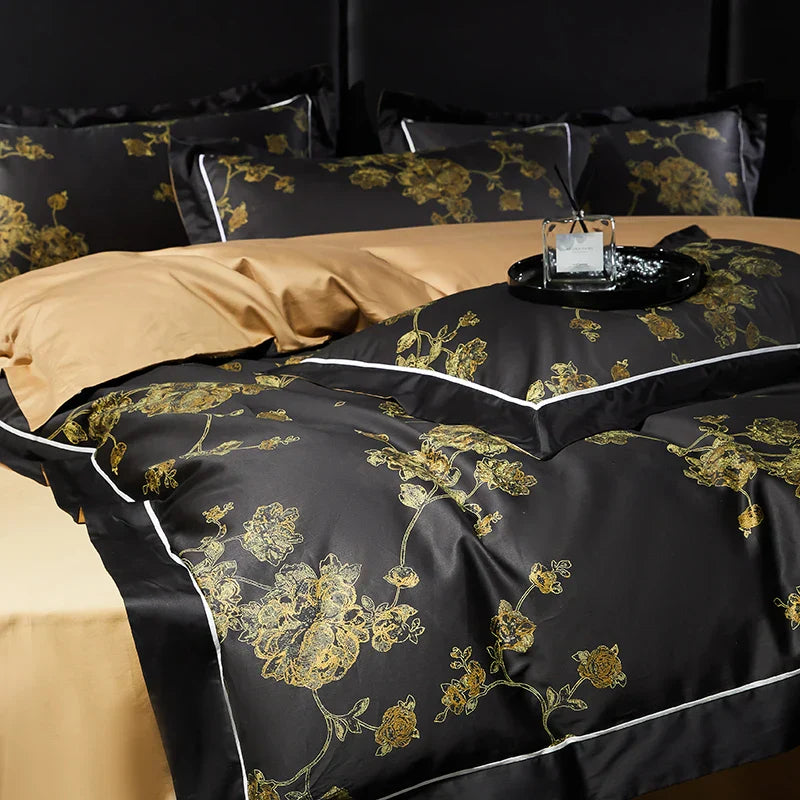 Gold Cotton Bedding Set