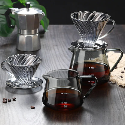 DecorBites™ Glass Coffee Pot Server 400/600ML - Reusable Coffee Carafe for Milk, Juice, Tea