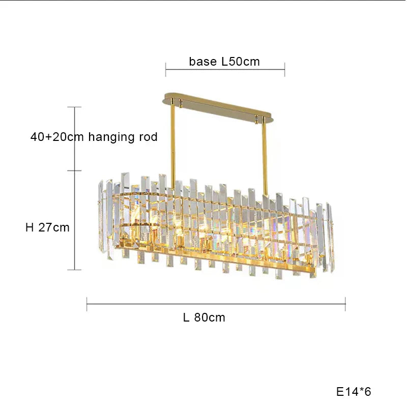 DecorBites™ Crystal Round Chandelier Gold LED Modern Lustres for Living Room
