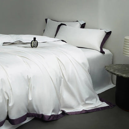 DecorBites™ Egyptian Cotton Hotel Style Bedding Set 1000TC Queen King Duvet Cover Sheet Pillowcases