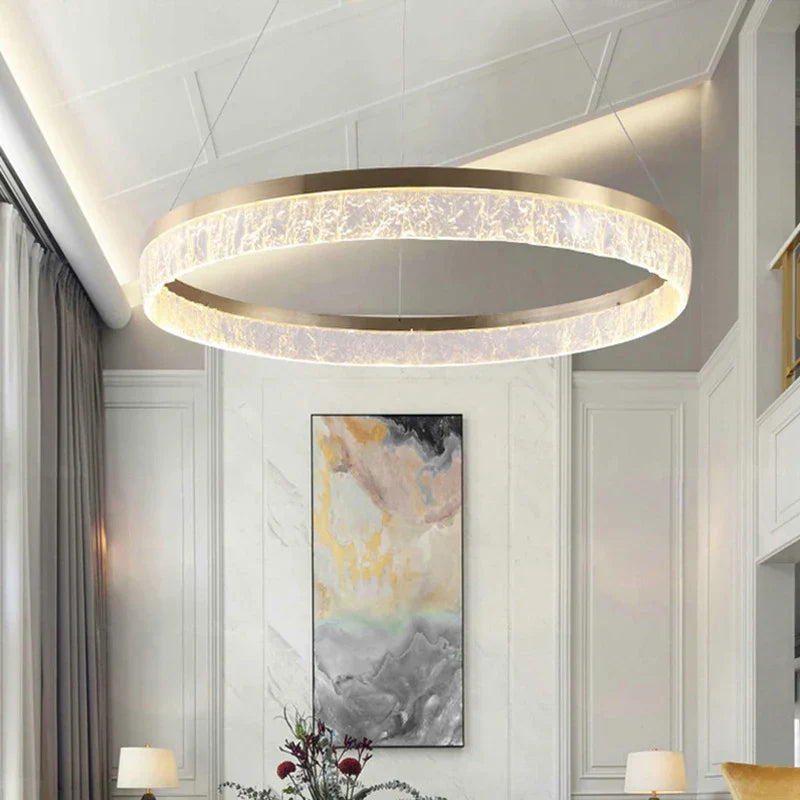 Gold LED Hotel Chandelier
