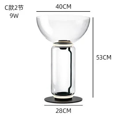 Glass Nordic Floor Lamp