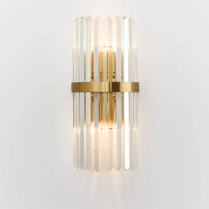 DecorBites™ Crystal Gold LED Wall Lamp for Modern Nordic Living, Bedroom, and Bedside Lighting