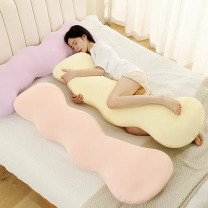 DecorBites™ Ice Cream Wavy Soft Plush Pillow for Girls Bedroom & Sofa