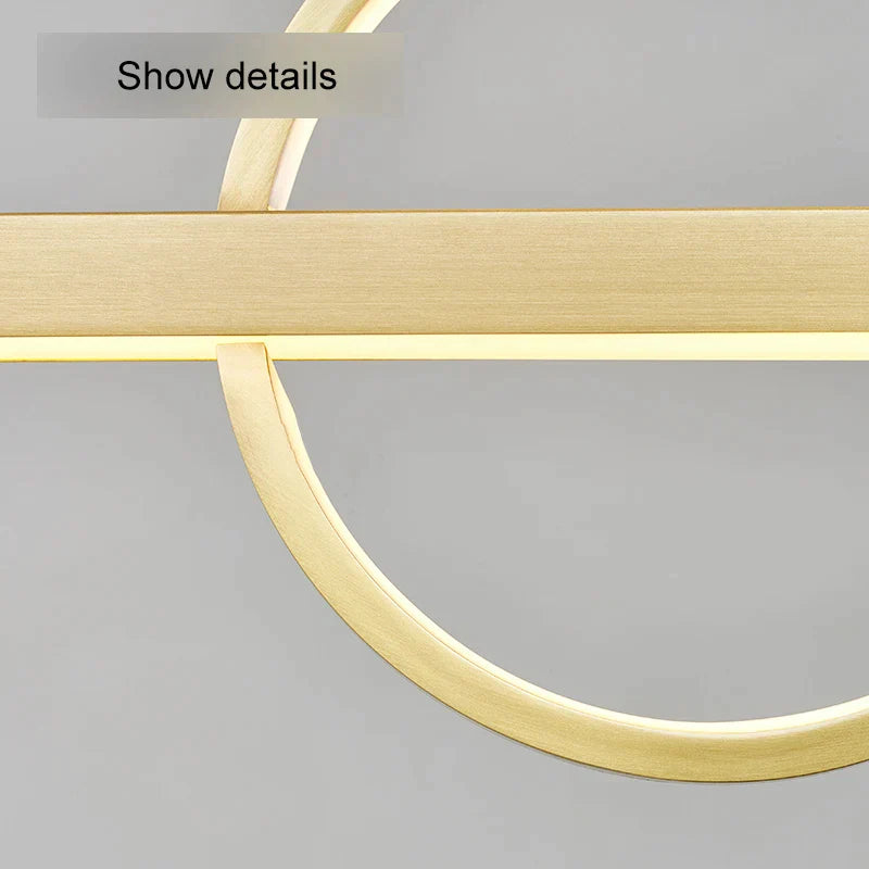 DecorBites™ Geometric Copper Chandelier: Minimalist Atmosphere for Bars and Restaurants