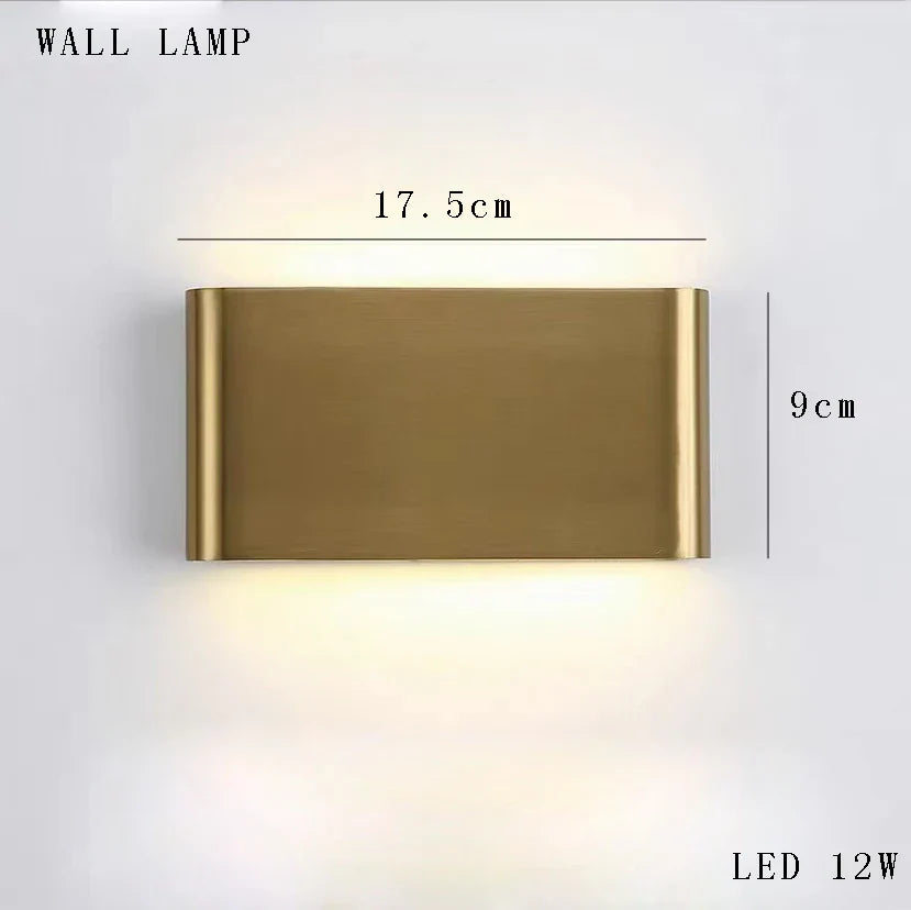 Gold Metal LED Wall Sconce