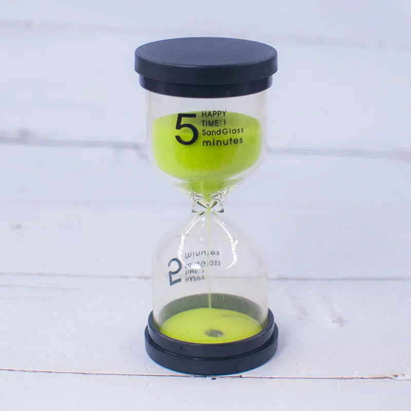 DecorBites™ Kids 30-Minute Hourglass Sand Timer for Homework, Cleaning Teeth, 7 Colors