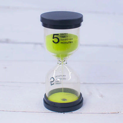 DecorBites™ Kids 30-Minute Hourglass Sand Timer for Homework, Cleaning Teeth, 7 Colors