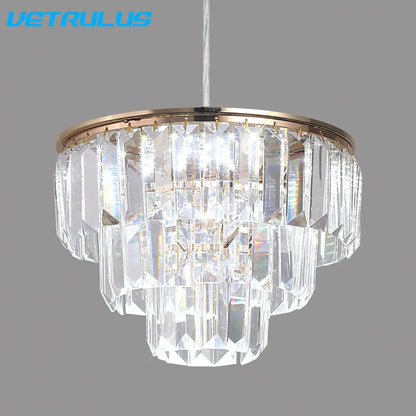 DecorBites™ Crystal LED Pendant Light for Kitchen Island Living Dining Room Chandelier