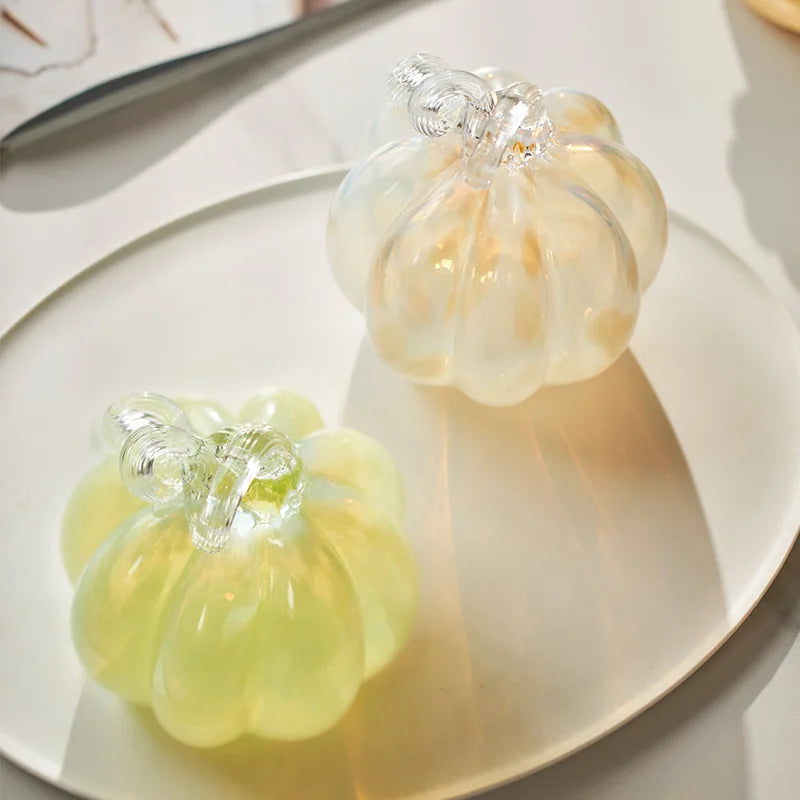 Gold Gradient Glass Pumpkin