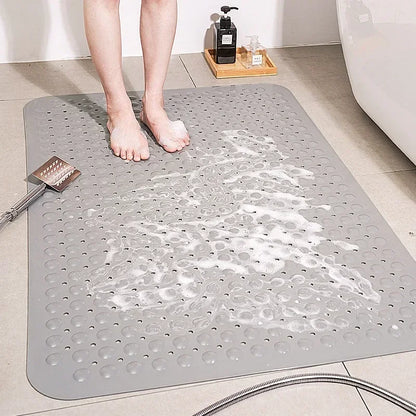 DecorBites™ Large Non-Toxic Non-Slip Bath Mat with Suction Cups for Safety and Comfort