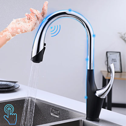 Pull Out Kitchen Faucet – Touch Control Brass Mixer Tap