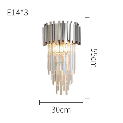 DecorBites™ Crystal LED Chandelier Suspension Lighting for Foyer