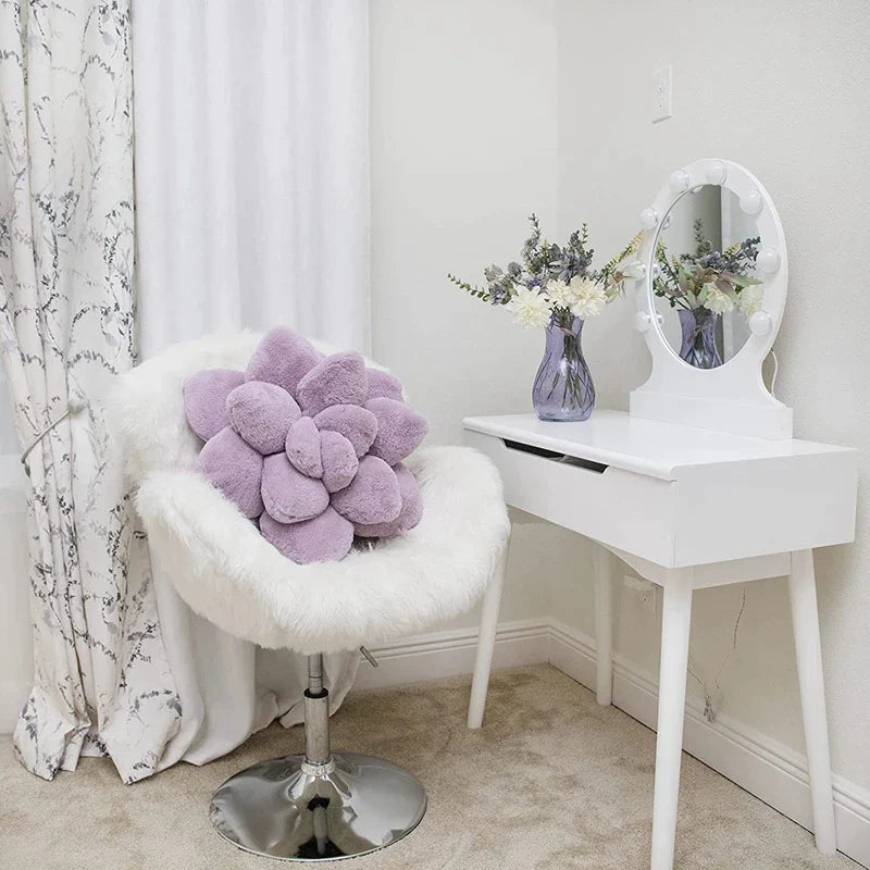 DecorBites™ Lavender Succulent Hippie Room Decor Throw Pillows