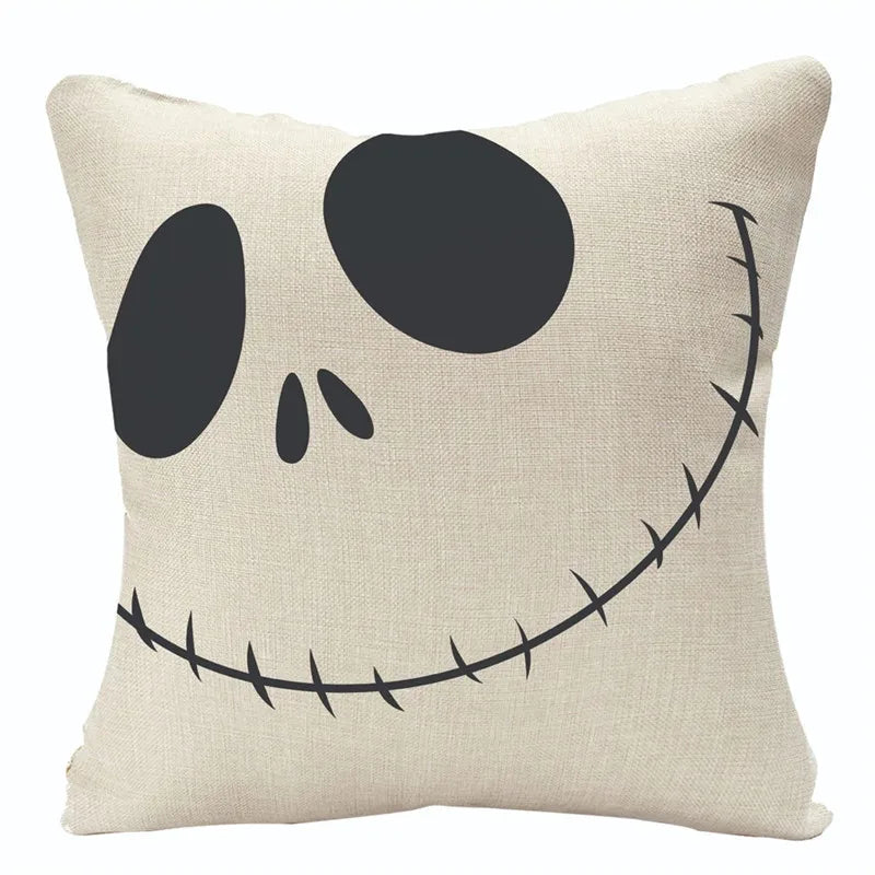 Linen Trick Treat Cushion Cover