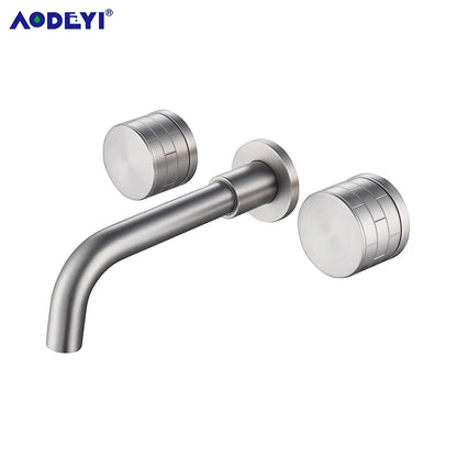 Black Wall Mounted Bathroom Faucet