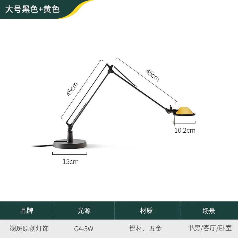 DecorBites™ Adjustable LED Desk Lamp for Home, Studio, Study, Bedroom, Cafe
