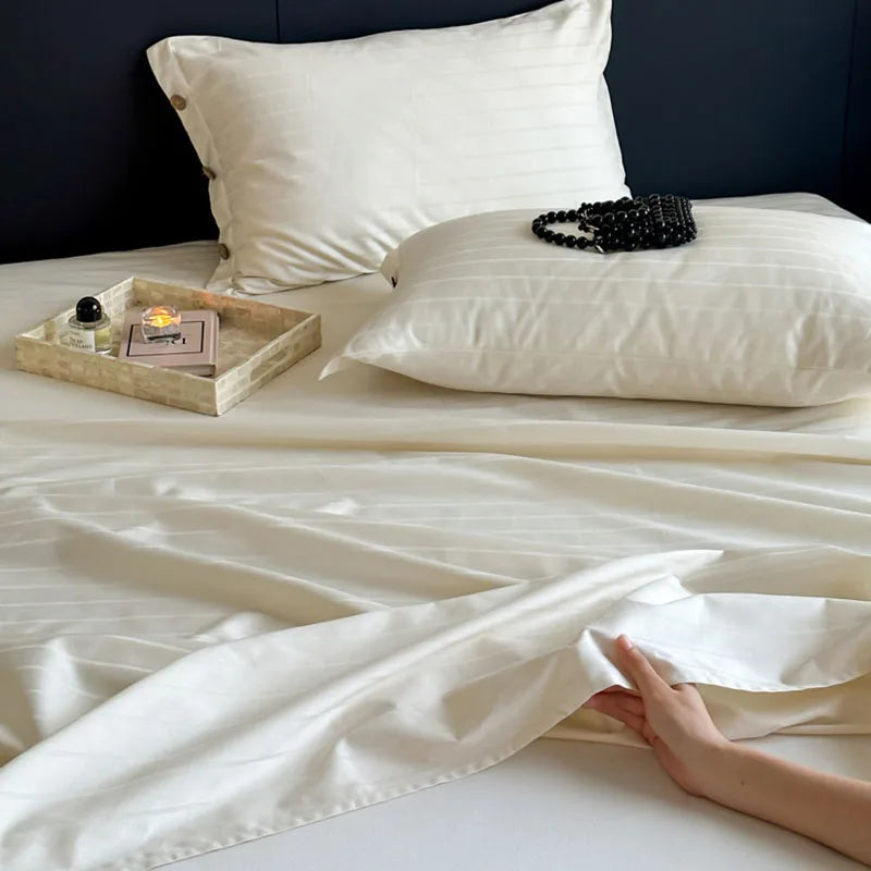 Cotton Satin Bed Sheet Set