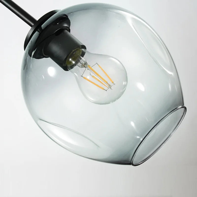 Gold Glass Ball Dining Lights