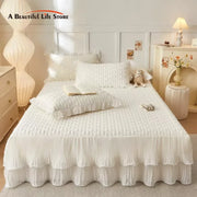 Cooling Ruffles Bed Skirt Set