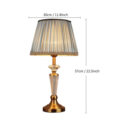 DecorBites™ Crystal Floor Lamp - European Retro Living Room & Bedroom Stand Light