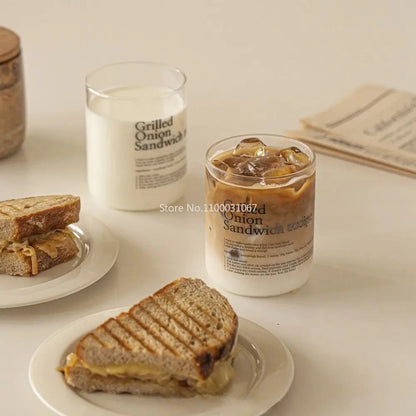 DecorBites™ Glass Coffee Cup Set of 2