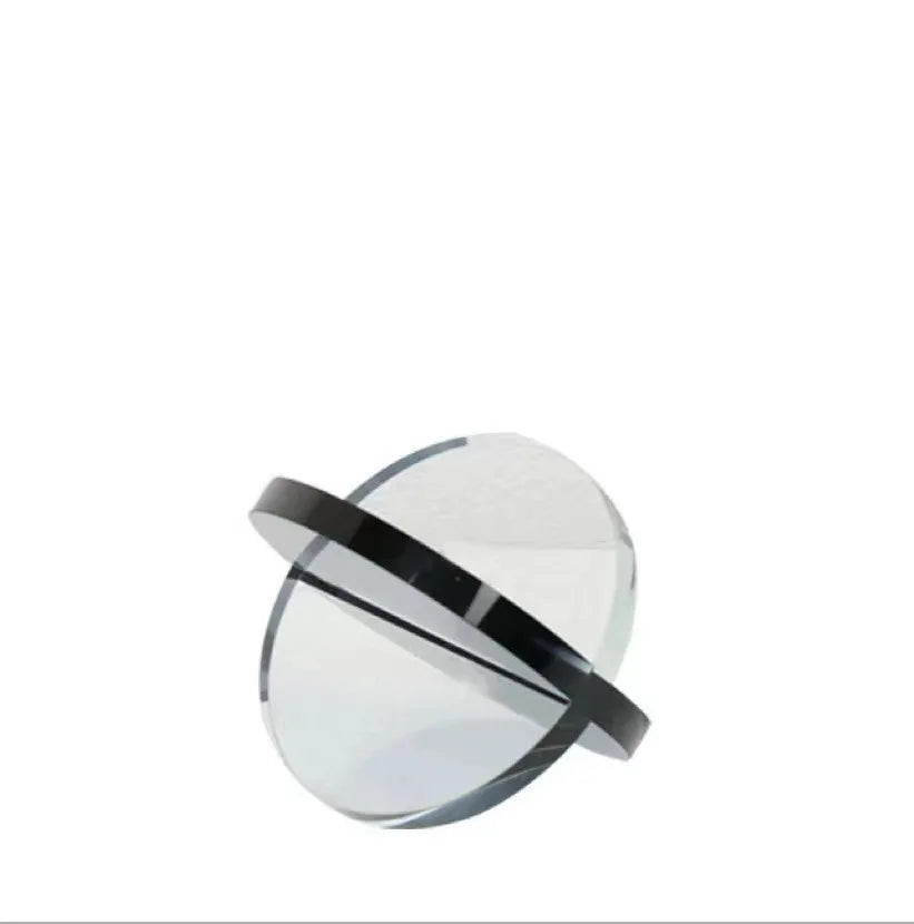 DecorBites™ Intersect Glass Ball Semicircle Decoration - Transparent Geometric Home Decor