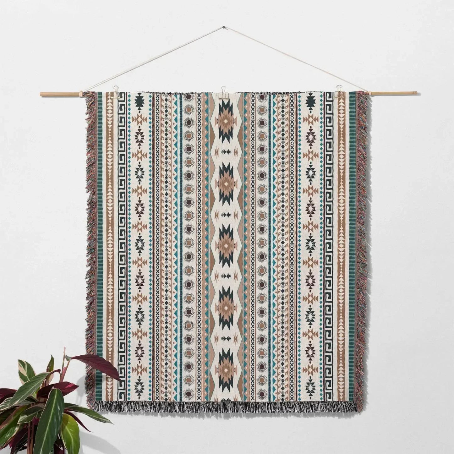 DecorBites™ Cozy Nordic Camping Blanket and Sofa Cover – Boho Outdoor Line Blanket for Home and Hotel Decor