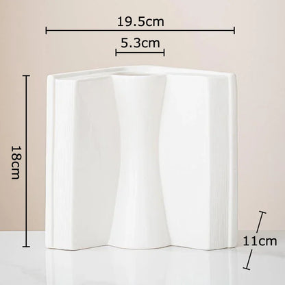 DecorBites™ Creative Flowers Desk Decoration Vase | Artificial Floral Decor for Aesthetic Rooms