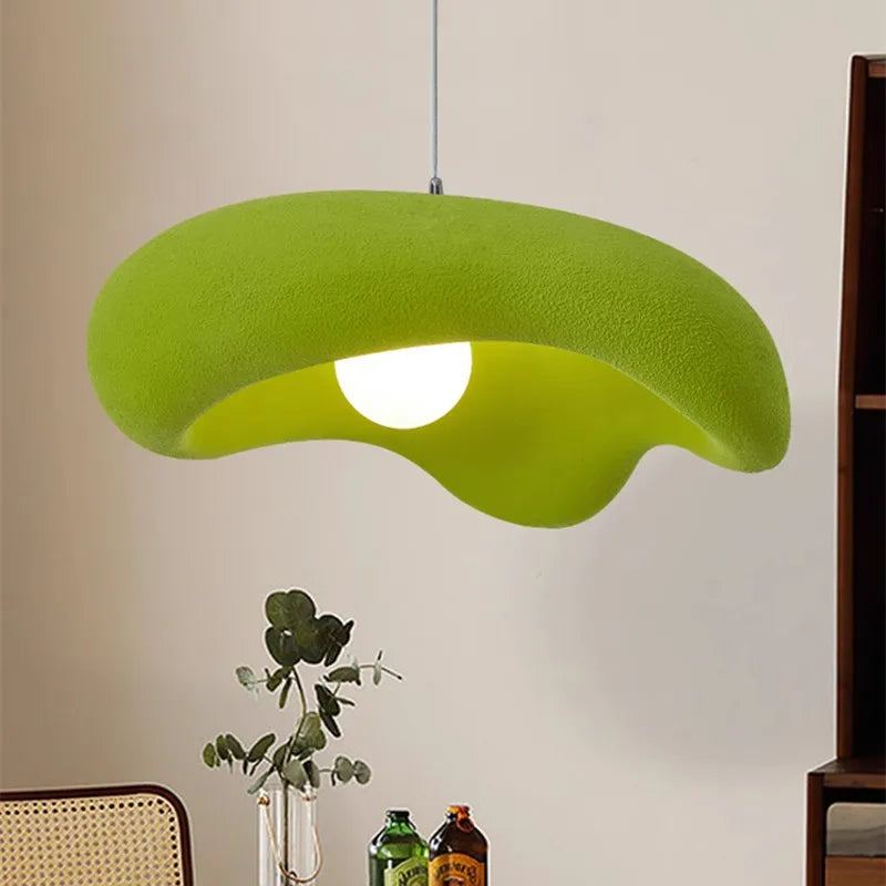 DecorBites™ Creamy Style Resin Pendant Light, G9 LED, Dining Room & Kitchen Island Decor
