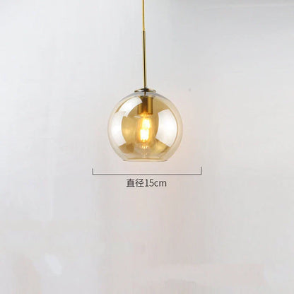 DecorBites™ Glass Ball LED Pendant Lights for Chic Home Decor and Lighting