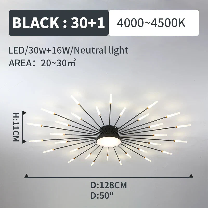 LED Fireworks Pendant Lamp