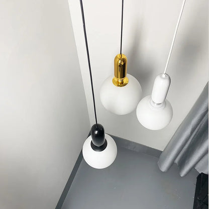 DecorBites™ Glass Ball LED Chandelier for Modern Living Spaces